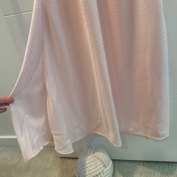 Lovers + Friends Massie Gown Blush Pink Revolve Maxi Dress Strappy Crisscross S - Picture 15 of 16